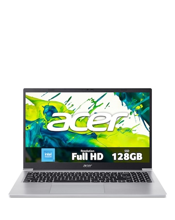 Acer Aspire Lite Laptop - 15.6in Intel N150 8GB 128GB - Silver