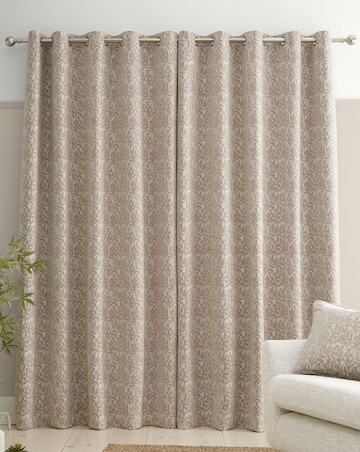 Bianca Chenille Leaves Curtains