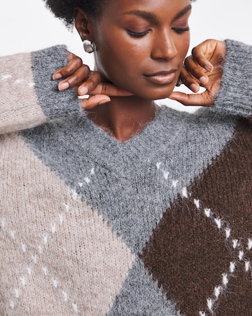 JdY Argyle Knitted Jumper