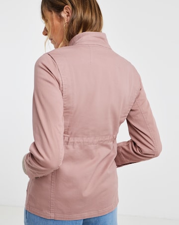 Blush Stretch Utility Jacket