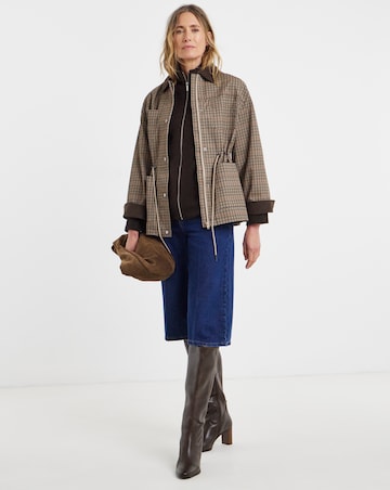 Cinched Waist Barn Jacket