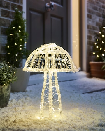 Pre-Lit 32cm Mushroom Indoor Outdoor Light