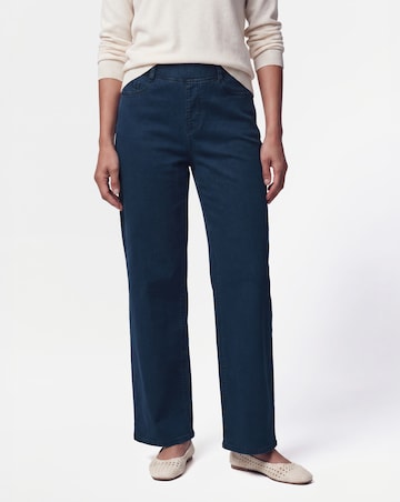 Indigo Stretch Wide Leg Jegging