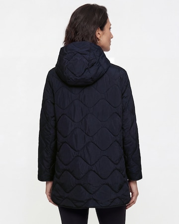 Navy Short Quilted Jacket
