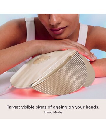 CryoGlow Clinic 360 Contrast LED Face & Neck Mask FW575UKGD1 Champagne