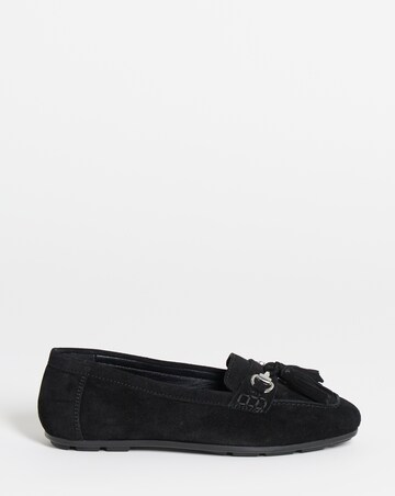 Heavenly Soles Prague Suede Diving Moccasin - Extra Wide Fit (EEE)
