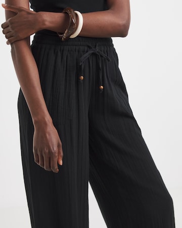 Cotton Cheesecloth Balloon Trousers