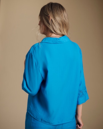 Julipa Petite Crochet Trim Shirt