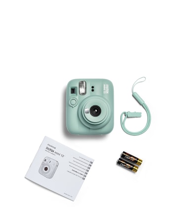 Fujifilm Instax Mini 13 Camera inc 20 Shot Film Pack- Lagoon Green