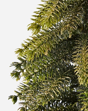 Gisela Graham Set of 2 Bristle Trees with Star Topper - 39cm and 30cm