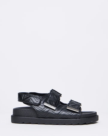Simply Be Jess Quilted Touch and Close Sandals - Wide Fit (E)