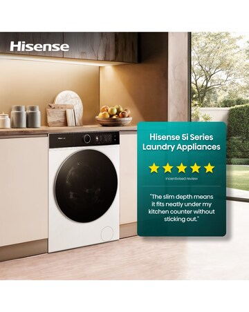 Hisense Power Steam 5i Series DH5I104BBAB WiFi-enabled 10kg Tumble Dryer - Black