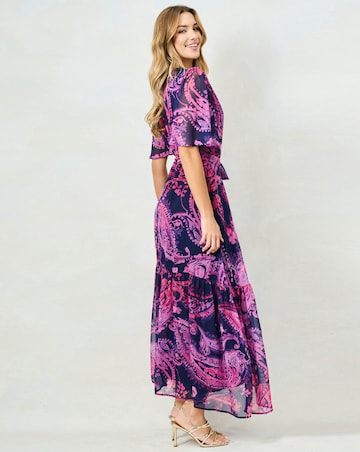 Hope & Ivy Yasmine Maxi Wrap Dress