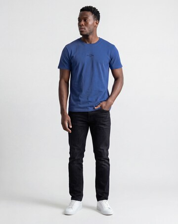 Embroidered T-Shirt-Blue