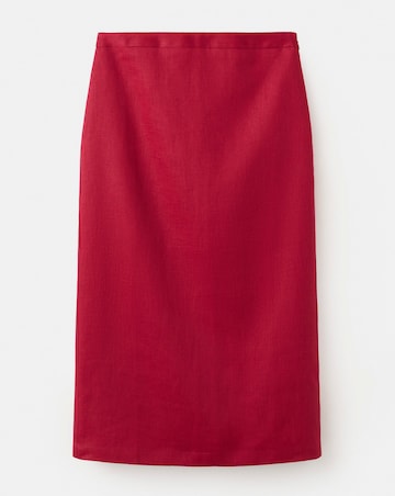 Mango Linen Midi Skirt