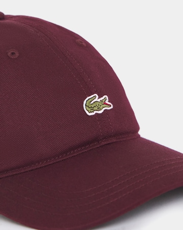 Lacoste Classic Cotton Twill Cap - Burgundy