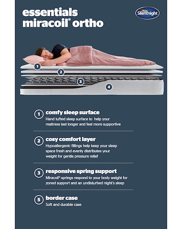 Silentnight Essentials Miracoil Ortho Mattress
