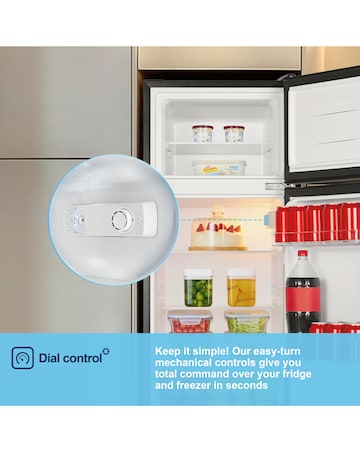 Fridgemaster MTM48120EB Fridge Freezer - Black E Rated