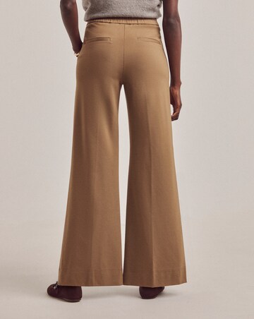 Anthology Camel Ponte Pull On Wide Leg Trouser