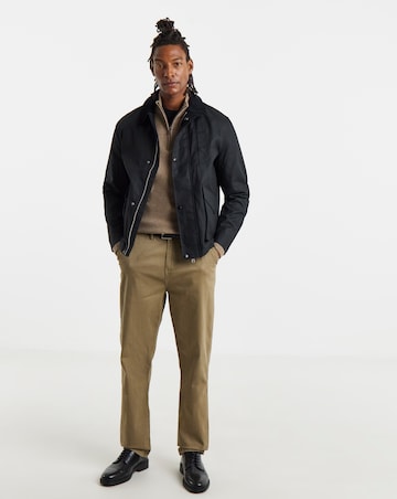 Black Wax Cord Collar Jacket