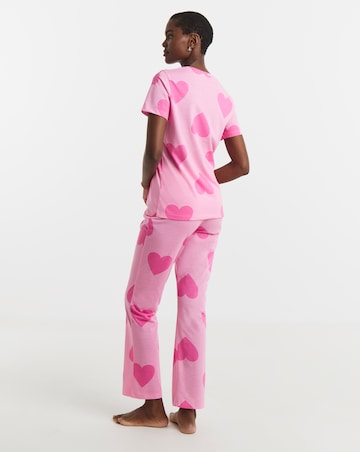 Simply Be Value Heart Print Pyjama Set