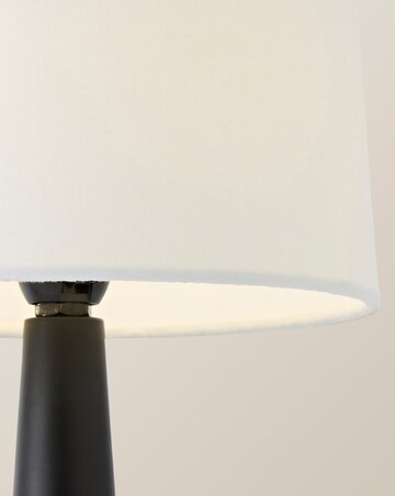 ValueLights Teardrop Pair of Black Chrome Touch Table Lamps