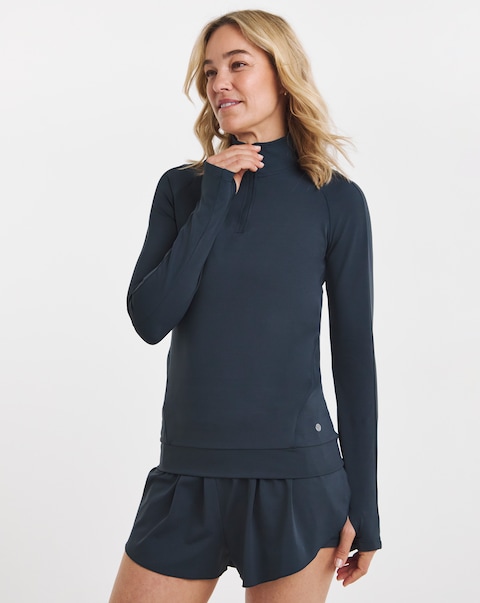 Sculpt Activewear Quarter Neck Top
