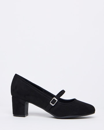 Lorraine Low Block Heel Mary Janes - Extra Wide Fit (EEE)