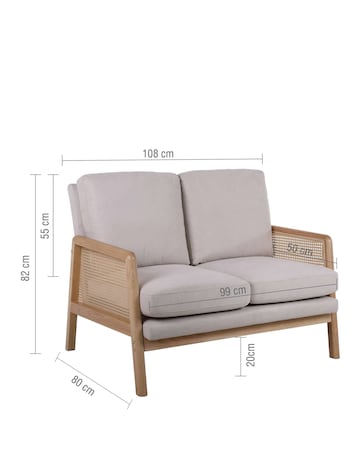 Ida Rattan 2 Seater Sofa