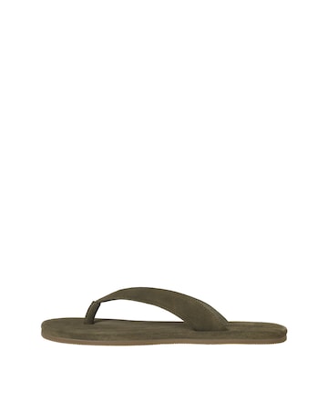Jack & Jones Suede Flip Flop - Olive