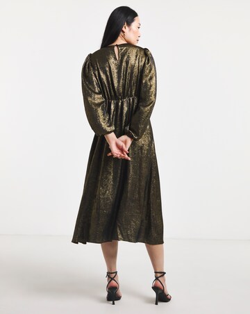 Foil Maxi Tea Dress
