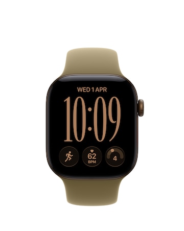 Apple Watch Series 12 GPS 42mm - Dark Bronze Aluminium/Olive Sport Band - S/M