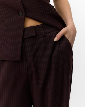 Vero Moda Riva High Waisted Pinstripe Straight Trouser