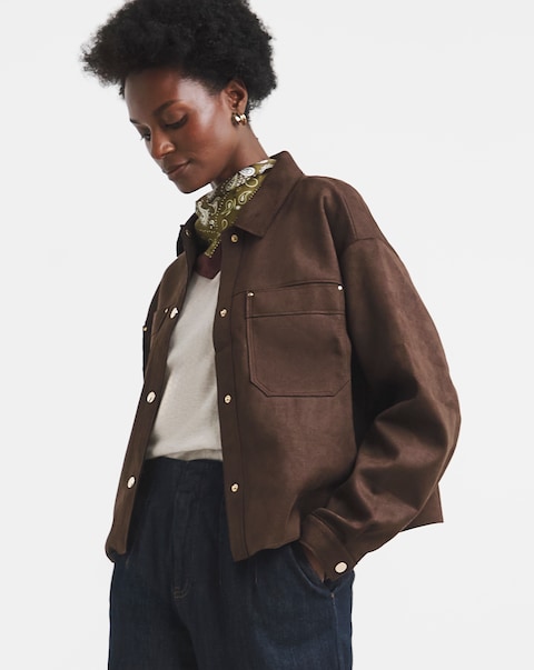 JDY Faux Suede Shirt