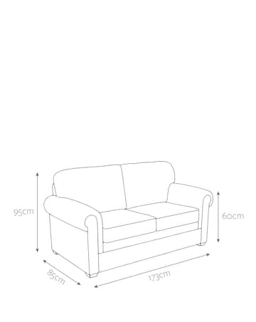 Jay-Be Heritage Cosy Chenille 2 Seater Sofa Bed with E-Pocket Mattress