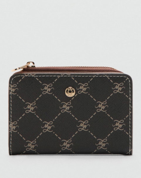 Mango Medium Logo Print Wallet