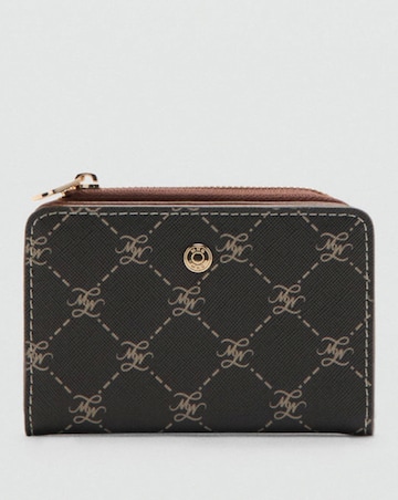 Mango Medium Wallet With Logo Print