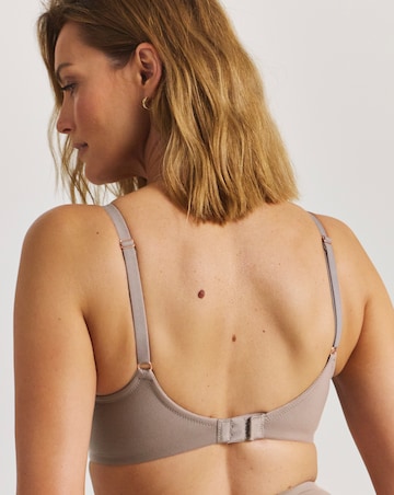 Figleaves Smoothing Sweetheart Full Cup Underwired T-Shirt Bra B-H - Mocha
