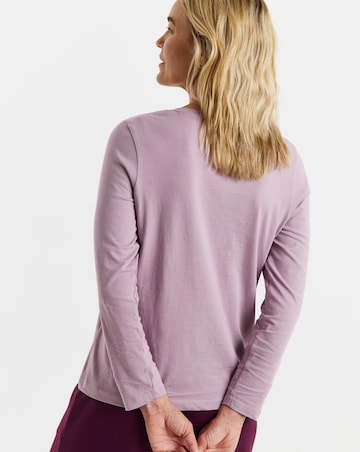 Elderberry V-Neck Long Sleeve T-Shirt