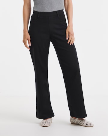 Black Stretch Wide Leg Jeggings