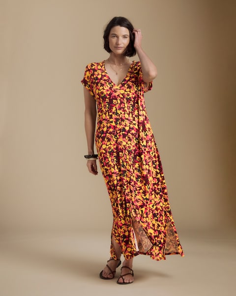 Julipa Petite Cap Sleeve Midi Dress