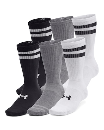 Under Armour Essential 6 Pack Crew Socks