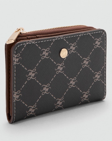 Mango Medium Wallet With Logo Print