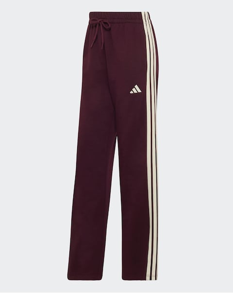 adidas 3 Stripe Fleece Open Hem Pant