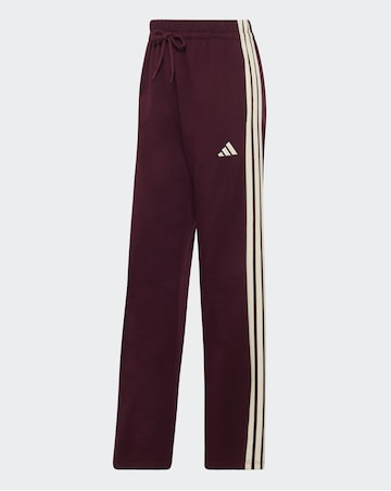 adidas 3 Stripe Fleece Open Hem Pant