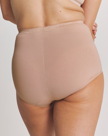 Sloggi 3 Pack Cotton Basic Maxi Knickers, Black, Skintone or White