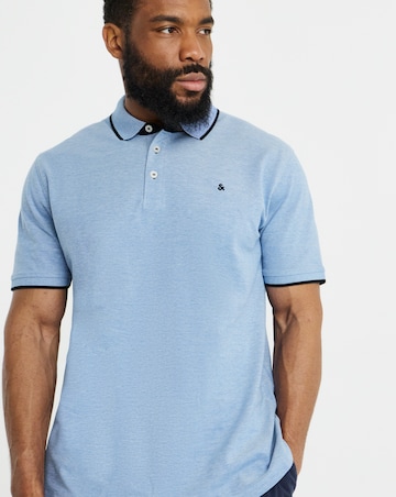 Jack & Jones Paulos Tipped Polo - Blue