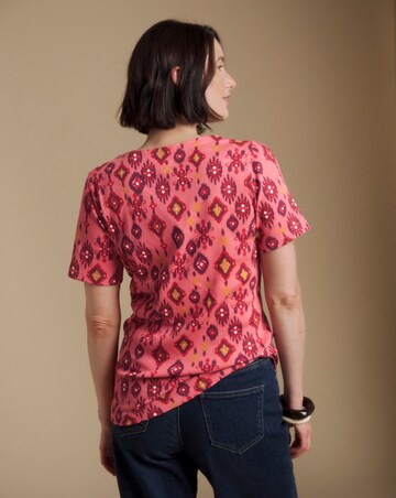 Julipa Cotton Ribbed Henley Top