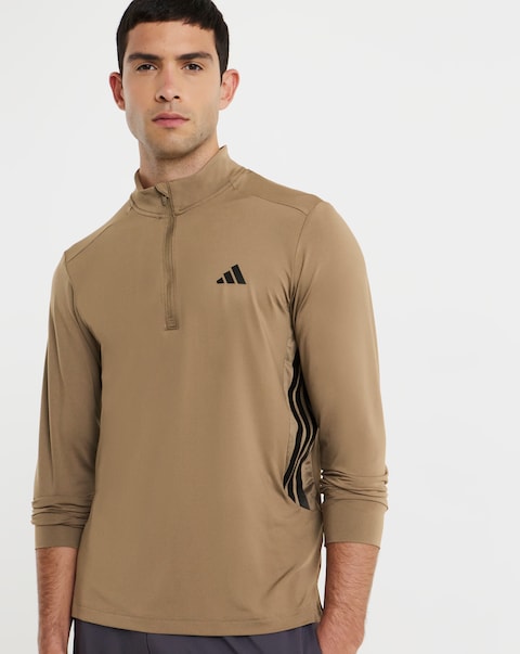 adidas Tech Essentials 3 Stripes 1/4 Zip