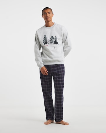 Christmas Graphic Sweatshirt Pyjama Set